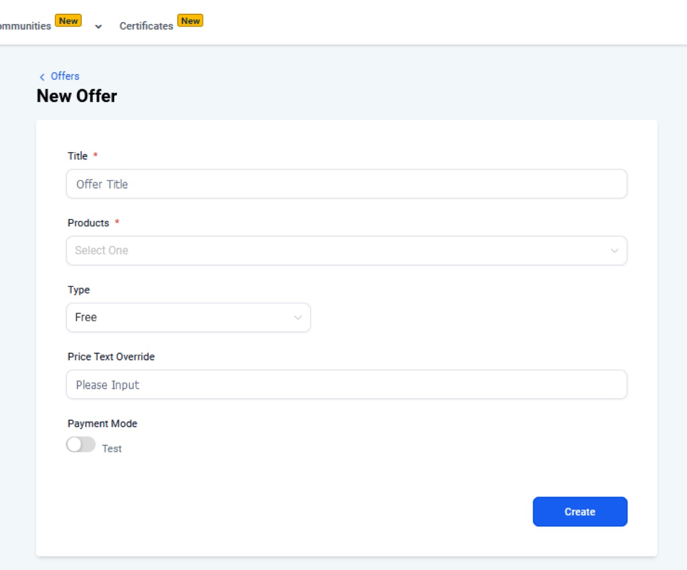 offer
