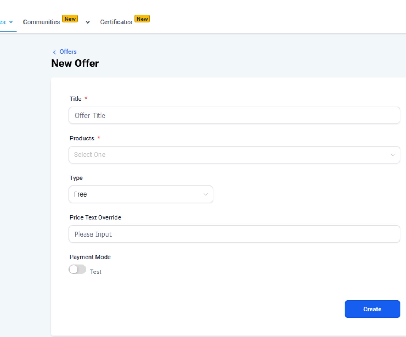 offer