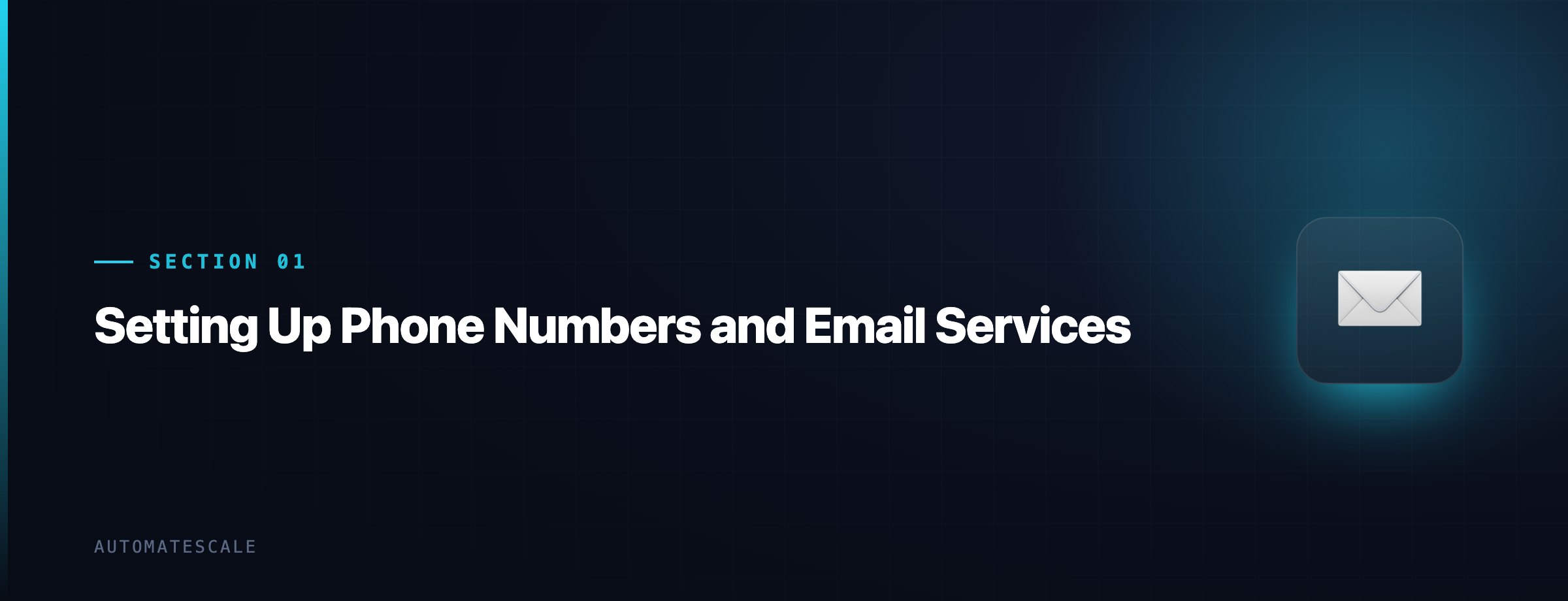 Setting Up Phone Numbers and Email Services