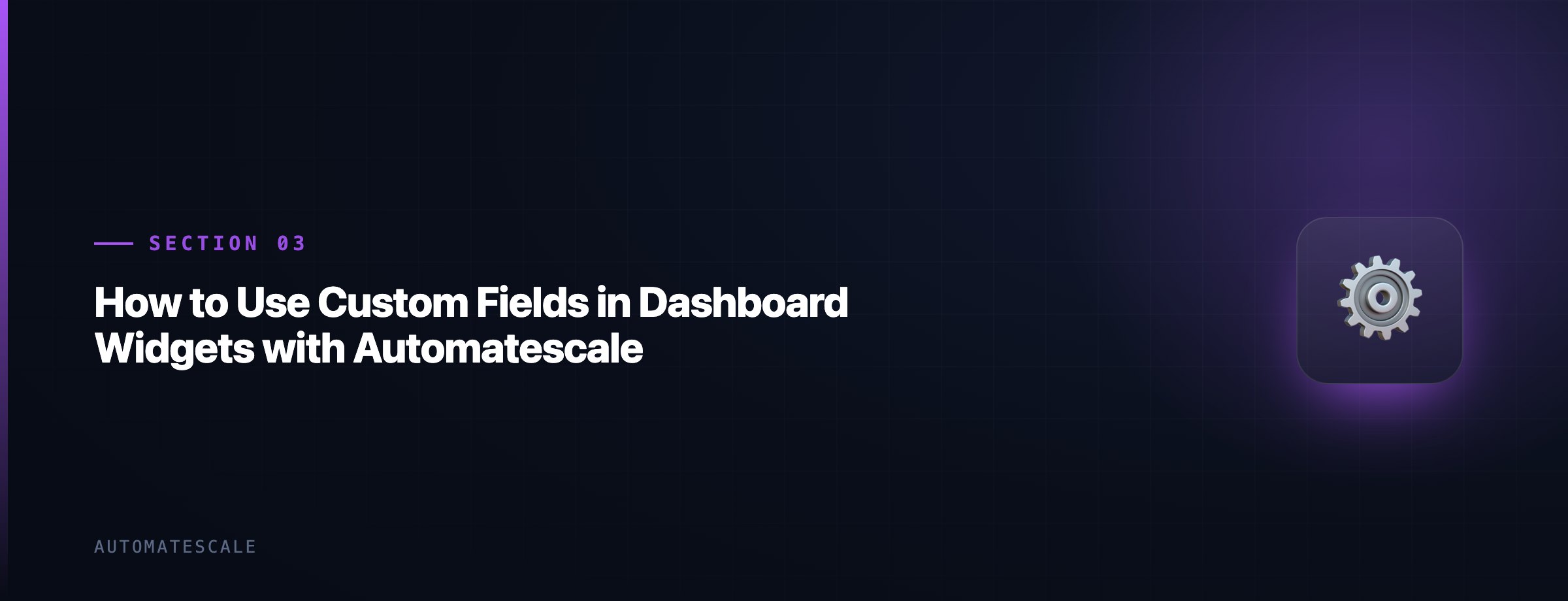 How to Use Custom Fields in Dashboard Widgets with Automatescale