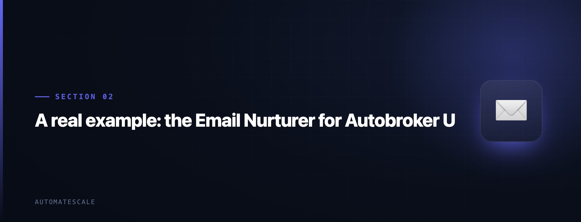 A real example: the Email Nurturer for Autobroker U