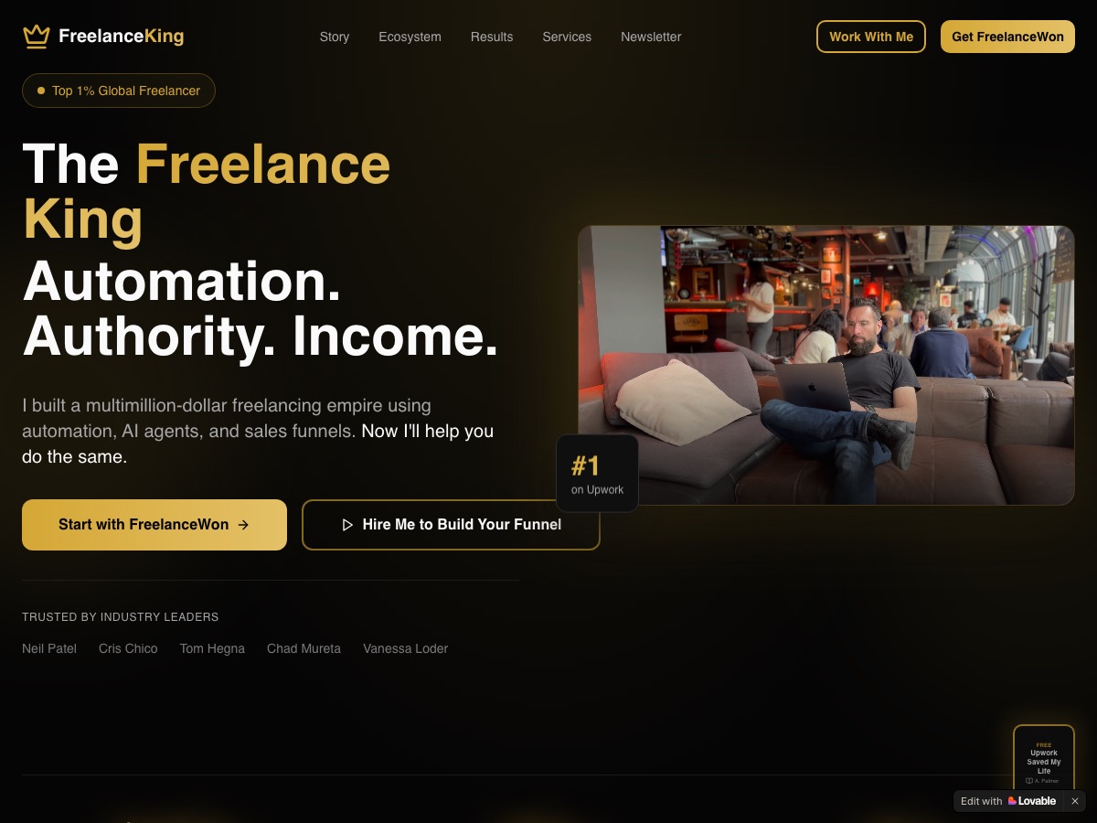 FreelanceKing Blueprint preview